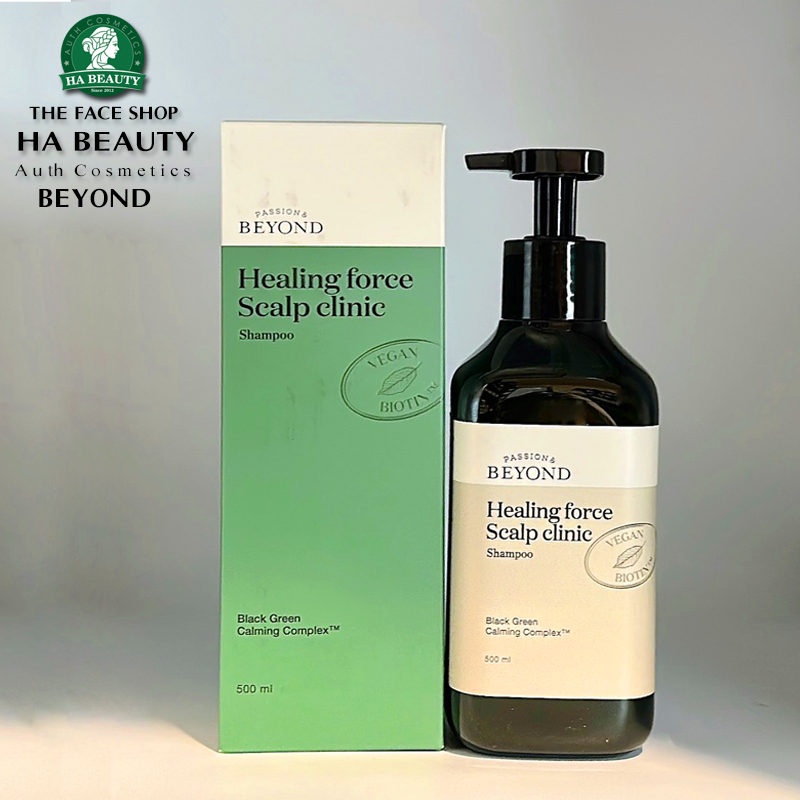 Dầu gội Thuần chay Dưỡng da đầu Làm giảm rụng tóc BEYOND Healing Force Scalp Clinic Shampoo VEGAN