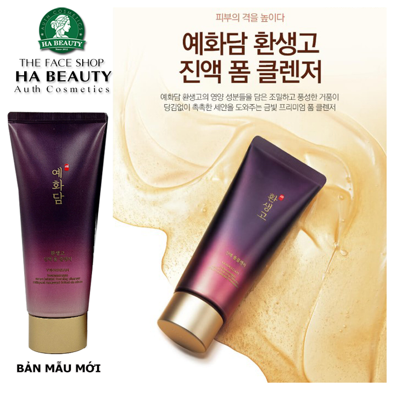 Sữa rửa mặt chống lão hóa The Face Shop Yehwadam Hwansaenggo Serum Infused Foaming Cleanser 150ml Hàn Quốc