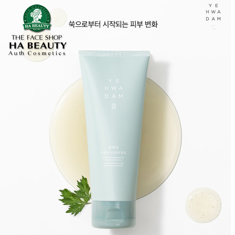 Sữa rửa mặt dưỡng ẩm chống lão hóa phục hồi dịu da The Face Shop Yehwadam Artemisia Smothing Foaming Gel Cleanser 150ml