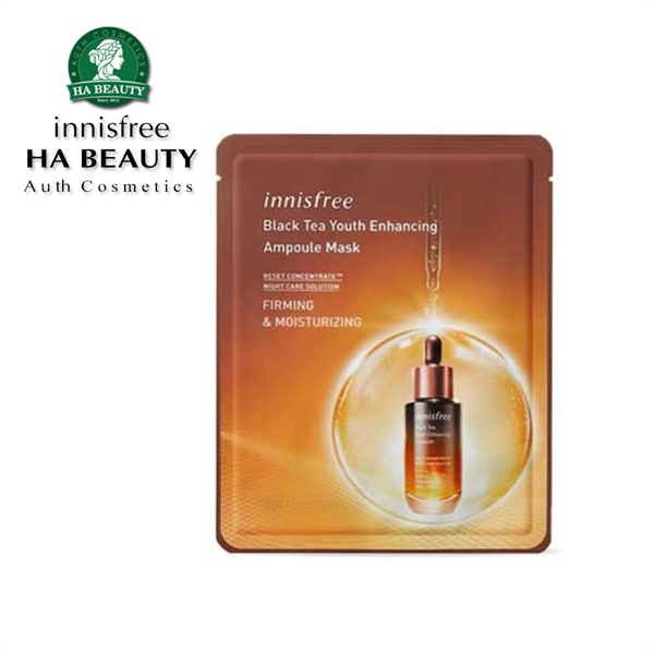 Mặt nạ innisfree Black Tea Youth Enhancing Ampoule Mask 28mL