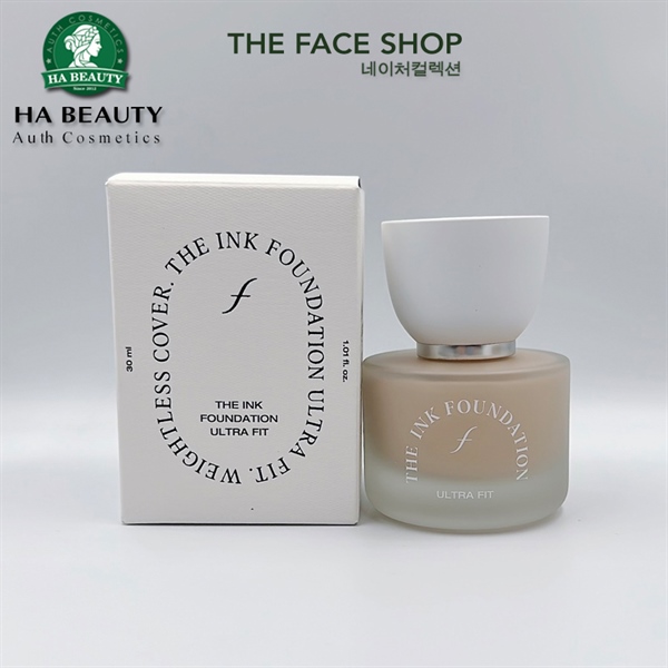 Kem nền trang điểm Thuần Chay THE FACE SHOP fmgt THE INK FOUNDATION ULTRA FIT SPF20PA++30ml