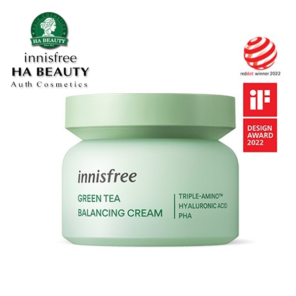 Kem dưỡng innisfree Green Tea Balancing Cream 50mL NEW 2022