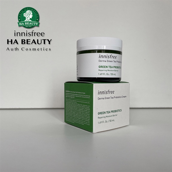 Kem dưỡng innisfree Derma Green Tea Probiotics Cream 50mL