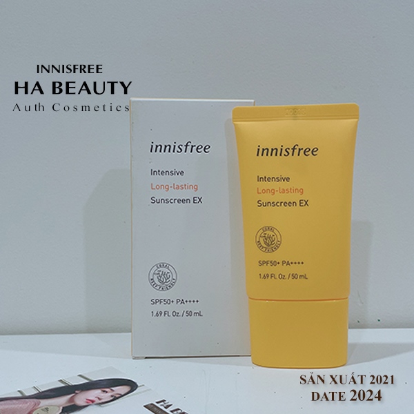 Kem chống nắng Lâu trôi innisfree Intensive Long lasting Sunscreen EX 50ml