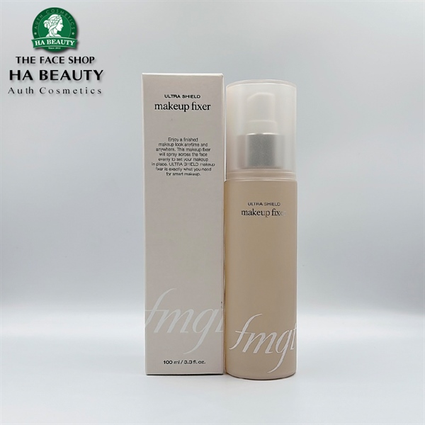 Xịt khóa nền giữ lớp trang điểm The Face Shop fmgt ultra shield makeup fixer 100ml