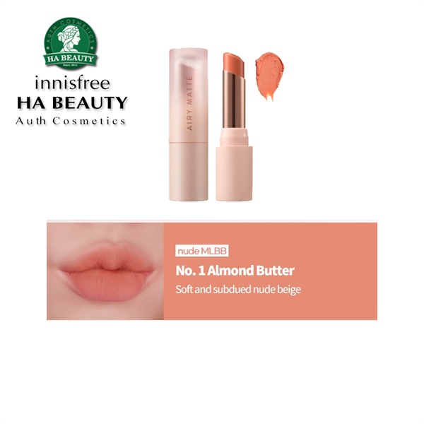 Son Lì Dạng Thỏi innisfree Airy Matte Lipstick