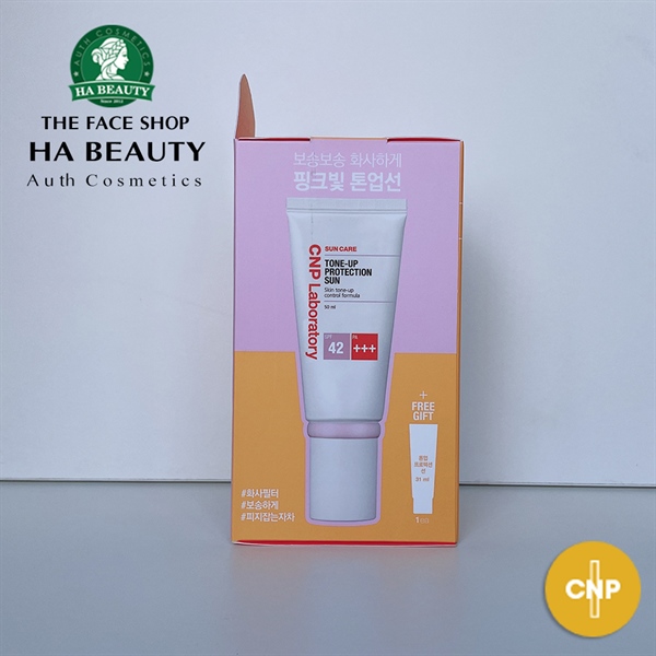 Kem chống nắng CNP Tone Up Protection Sun SPF42 PA+++ Special Set