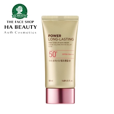 Kem Chống Nắng Power Long Lasting Pink Tone Up Sun Cream SPF50+ PA++++ TFS – Hộp