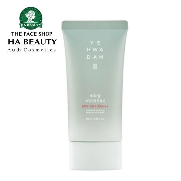 Kem chống nắng Yehwadam Artemisia Soothing Tone Up Sun Cream SPF50+PA+++ TFS – Tuýp