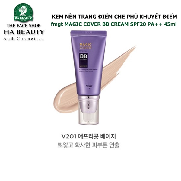 Kem nền trang điểm đa năng The Face Shop fmgt Magic Cover BB Cream SPF20 PA++ 45ml