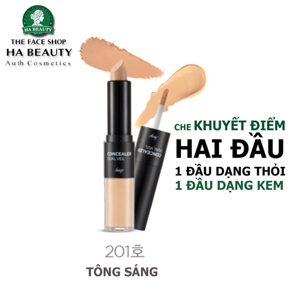 Che khuyết điểm 2 đầu fmgt Concealer Dual Veil Ex 2021 TFS