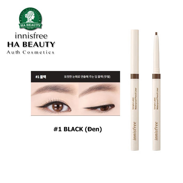 Chì kẻ viền mắt innisfree Simple Label Waterproof Pencil Liner 0.1g