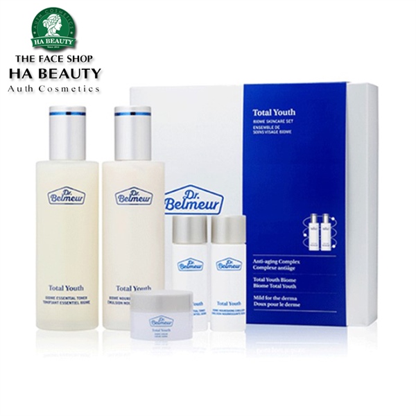 Dr Belmeur Total Youth Biome Skin care Set 5ea