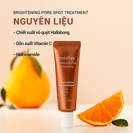 Tinh chất innisfree Brightening Pore Spot Treatment 30mL