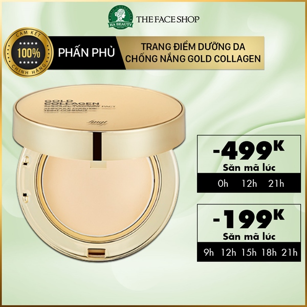 Phấn Phủ Gold Collagen Ampoule Two Way Pact TFS