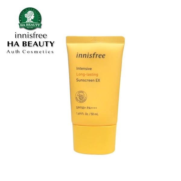 Kem chống nắng Lâu trôi innisfree Intensive Long lasting Sunscreen EX 50ml (Lỗi vận chuyển)