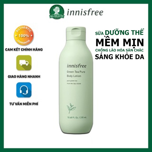 Sữa dưỡng thể innisfree Green Tea Pure Body Lotion 310mL