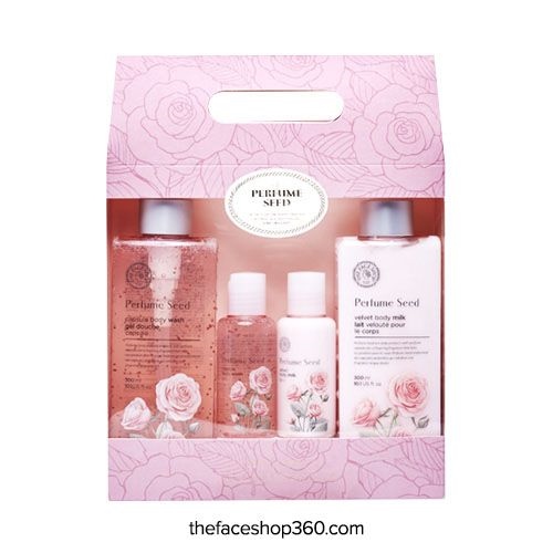 Bộ sữa tắm và dưỡng thể hương nước hoa Perfume Seed Velvet Special Body Care Set (4 sản phẩm) (lỗi)