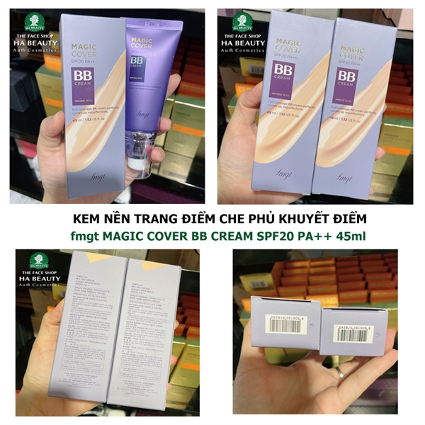 Kem nền trang điểm đa năng The Face Shop fmgt Magic Cover BB Cream SPF20 PA++ 45ml