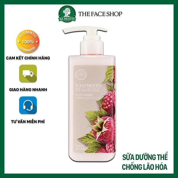 Sữa Dưỡng Thể Raspberry Body Lotion TFS – Chai