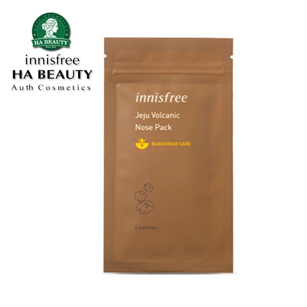 Mặt nạ lột mụn đầu đen innisfree Volcanic Nose Packs (SET 6 miếng)