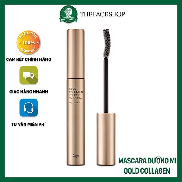 Mascara Dưỡng Mi fmgt Gold Collagen Volume Mascara #Black TFS