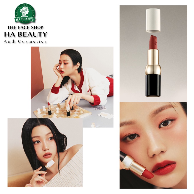 Son thỏi lì mịn Hàn Quốc The Face Shop fmgt NEW BOLD VELVET LIPSTICK 3.5g