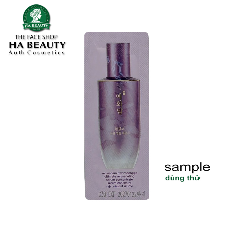 (SAMPLE) Serum dưỡng ẩm chống lão hóa da nám nếp nhăn The Face Shop Yehwadam Hwansaenggo Ultimate Rejuvenating Serum