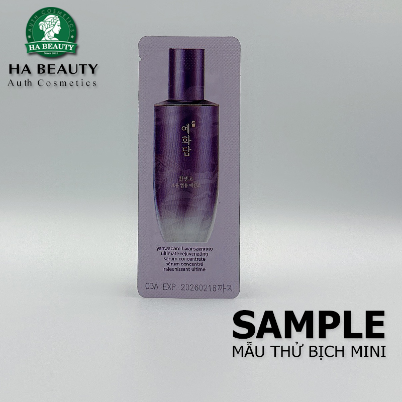 (SAMPLE) Serum dưỡng ẩm chống lão hóa da nám nếp nhăn The Face Shop Yehwadam Hwansaenggo Ultimate Rejuvenating Serum