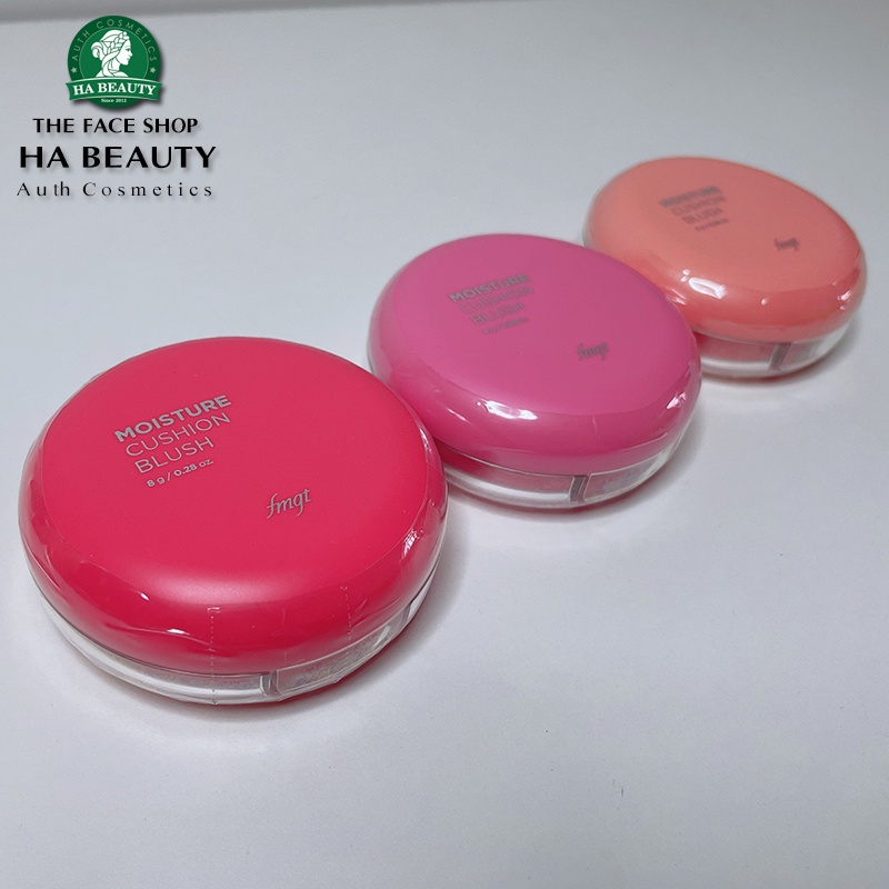 Má hồng dạng nước The Face Shop trang điểm dưỡng da Hàn Quốc fmgt Moisture Cushion Blush 8g