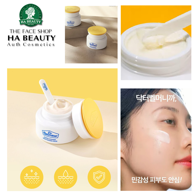 Kem dưỡng cấp ẩm Sáng mịn da THE FACE SHOP Dr Belmeur DERMA CERAMIDE MOISTURIZING CREAM 50ml