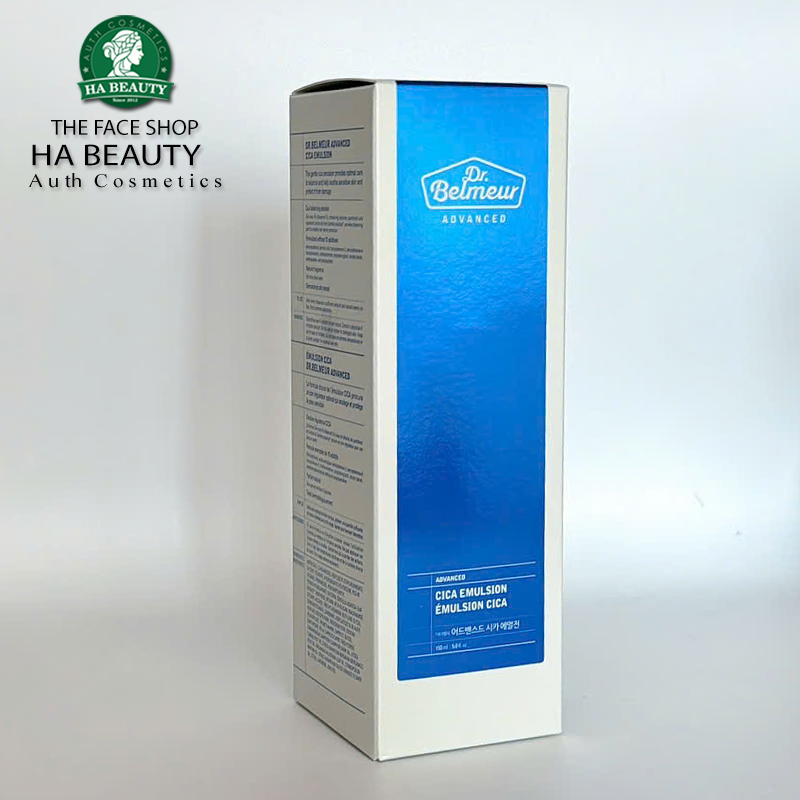 Sữa dưỡng ẩm chống lão hóa phục hồi da sáng da ngừa giảm mụn The Face Shop Dr Belmeur Advanced Cica Emulsion 150ml