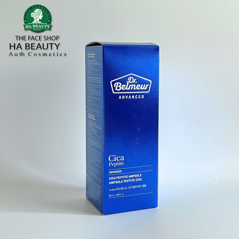Serum dưỡng trẻ hóa da sáng khỏe The Face Shop Dr Belmeur Cica Peptite Ampoule 50ml