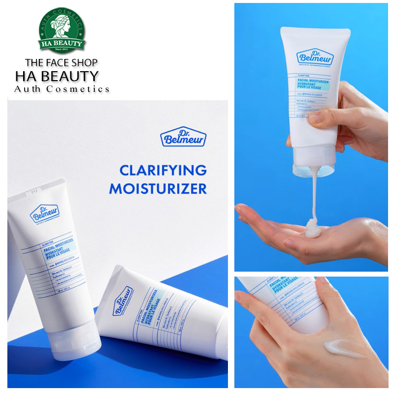 Sữa dưỡng ẩm cho da mụn dầu hỗn hợp phục hồi da yếu The Face Shop Dr Belmeur Clarifying Facial Moisturizer 120ml