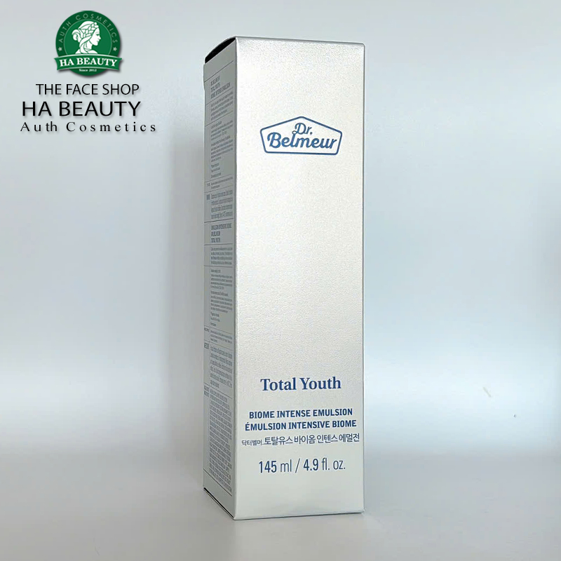 Sữa dưỡng da chức năng kép Chống lão hóa & Sáng mịn da The Face Shop Dr Belmeur Total Youth BIOME INTENSE EMULSION 145ml