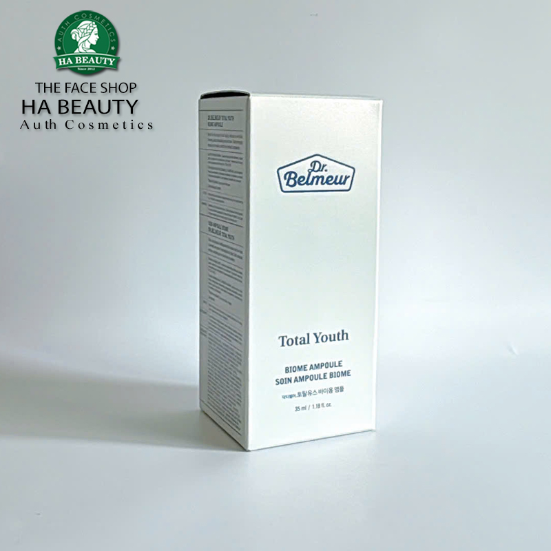 Tinh chất dưỡng da chức năng kép chống lão hóa và dưỡng trắng da The Face Shop Dr Belmeur Total Youth Biome Ampoule 35ml