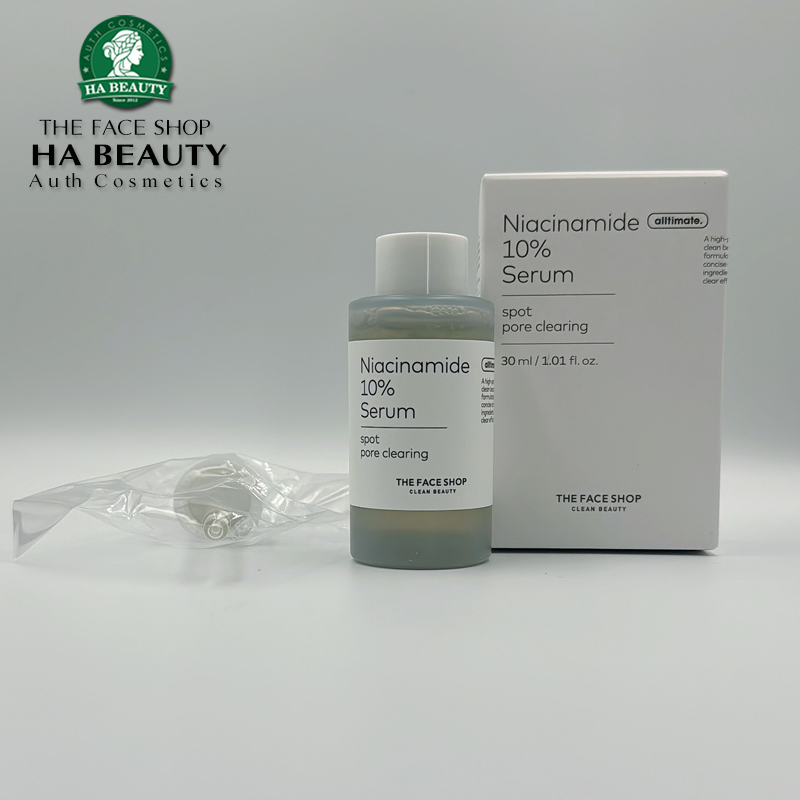Tinh chất dưỡng Sáng khỏe chăm sóc lỗ chân lông cải thiện nếp nhăn THE FACE SHOP Niacinamide 10% Serum 30ml Hàn Quốc