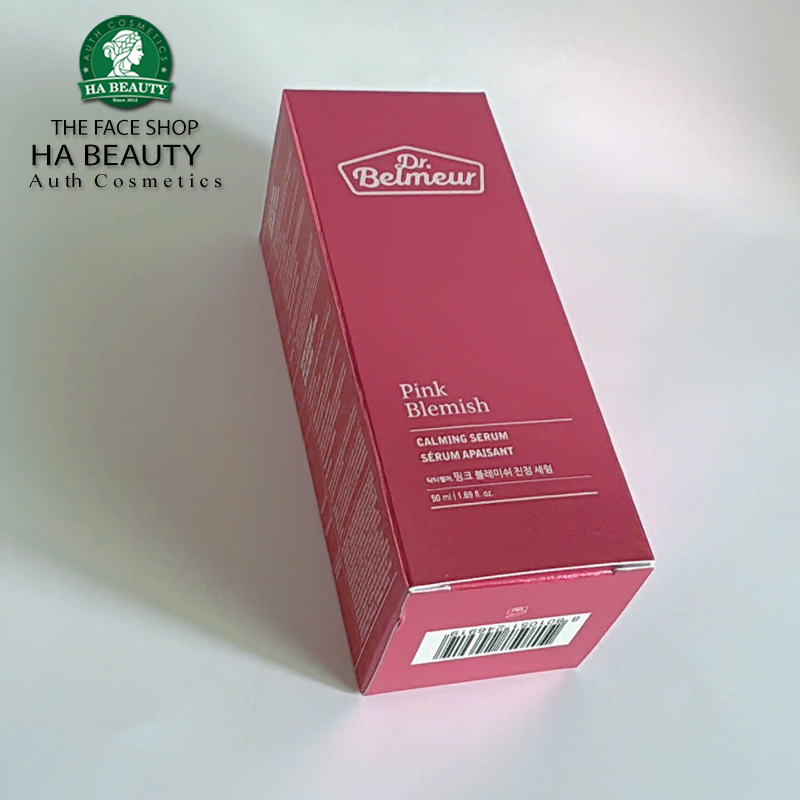 Tinh chất dưỡng cho Da mụn Làm sáng da Mờ vết thâm Cấp ẩm dịu da THE FACE SHOP Dr Belmeur Pink Blemish CALMING SERUM
