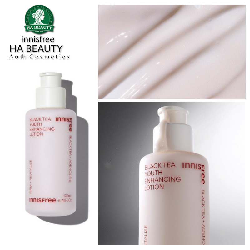Sữa dưỡng ẩm chống lão hóa Sáng da trà đen innisfree Black Tea Youth Enhancing Lotion 170 ml