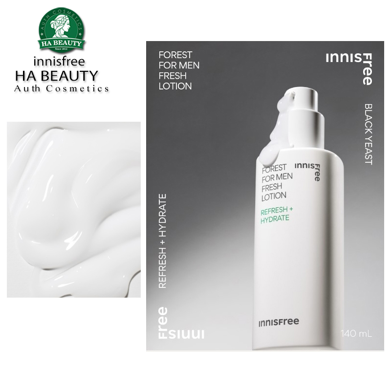 FOR MEN_Sữa Dưỡng Da Cho Nam innisfree Forest For Men Fresh Lotion 180ml Kiểm Soát Dầu, Dưỡng Ẩm Nhẹ, Da Mịn Màng
