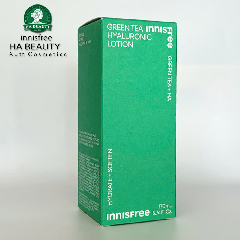 Sữa dưỡng ẩm chống lão hóa sớm tinh chất trà xanh innisfree Green Tea Hyaluronic Lotion 170ml
