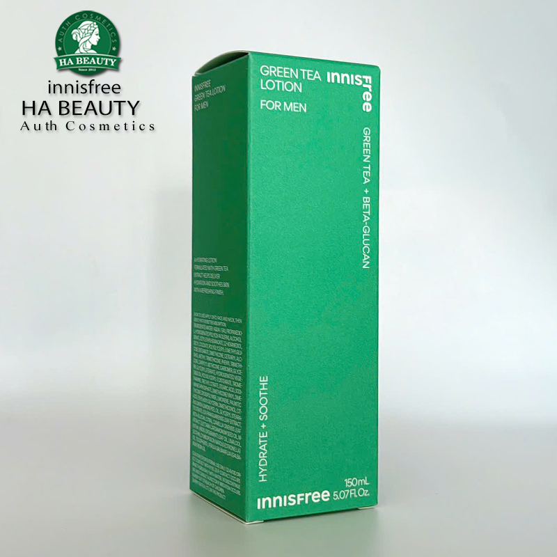 FOR MEN_Sữa dưỡng cấp ẩm Sáng bóng khỏe khoắn làn da innisfree Green Tea Lotion For Men 150ml Kiểm soát nhờn Hàn Quốc