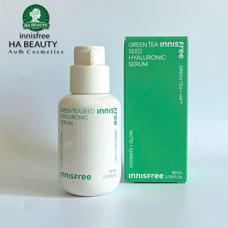 Tinh chất dưỡng ẩm chống lão hóa sớm trà xanh innisfree Green Tea Seed Hyaluronic Serum 80ml