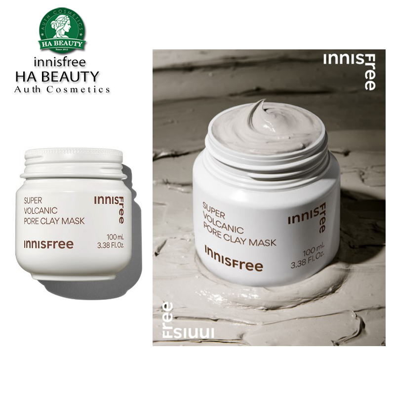 Siêu mặt nạ đất sét đá tro núi lửa hút nhờn se khít lỗ chân lông innisfree Super Volcanic Pore Clay Mask 100ml