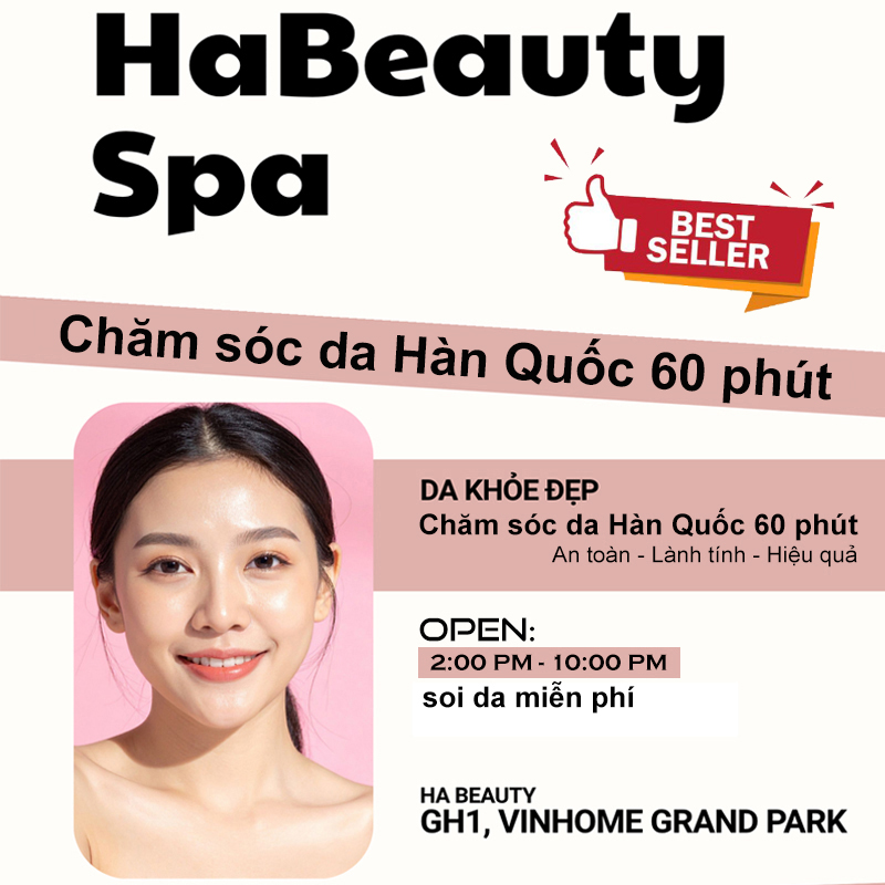 Chăm sóc da Hàn Quốc 60 phút